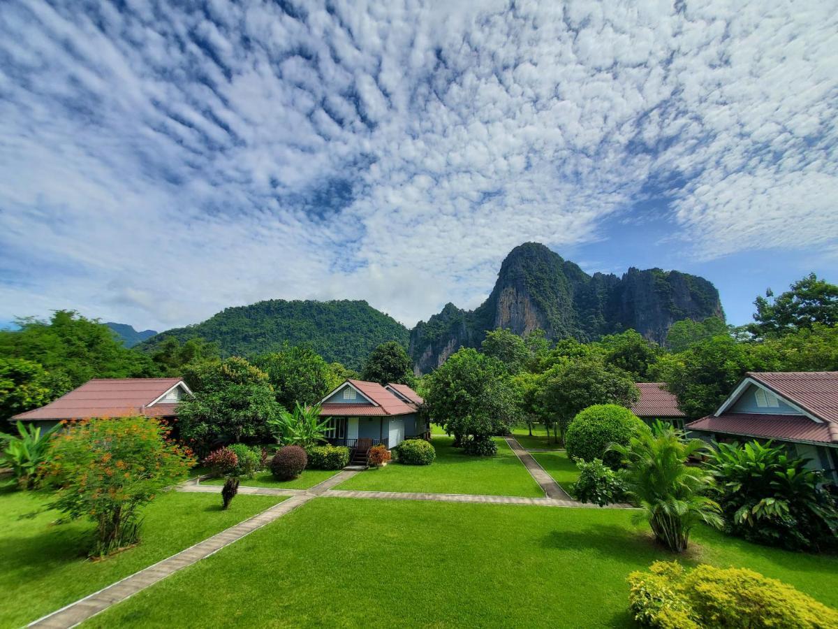 Bearlinbungalow Vang Vieng Eksteriør billede