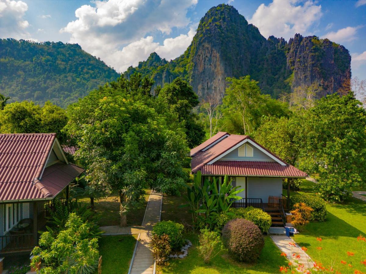 Bearlinbungalow Vang Vieng Eksteriør billede